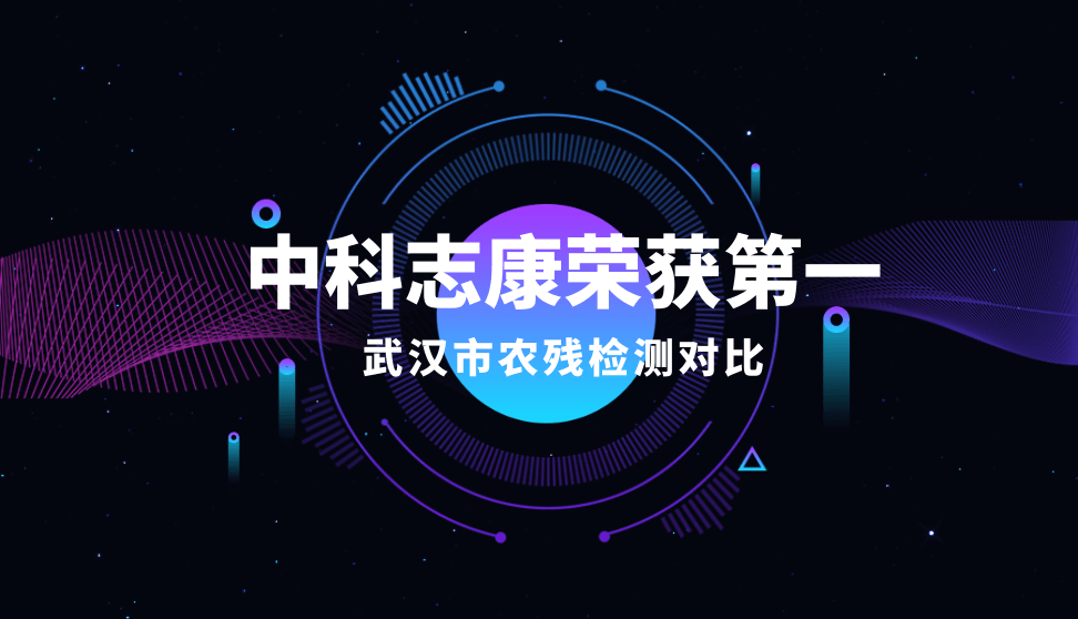 中科志康在農(nóng)殘檢測(cè)比對(duì)實(shí)驗(yàn)中取得第一